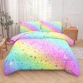 Twin Comforter Set for Girls, Rainbow Comforter Twin, Teen Girl Bedding, Kids Comforter Set for Girls, 5 Pcs Twin Bed in a Bag with 1 Comforter, 1 Flat Sheet, 1 Fitted Sheet and 2 Pillowcases
