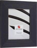 Craig Frames 12x18 Blue Picture Frame Matted to 10x13, Rustic Wall Decor | A lightweight, shatter resistant acrylic front, made in the USA for a gallery display