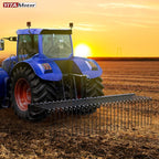 YITAMOTOR 72" Tow Behind Landscape Rake, 3 Point Quick Hitch Lawn Dethatcher Rakes with 32 Steel Tines for Category 1 Tractors, Heavy Duty Powder Coated Finish Tools for Leaves, Pine Needles, Straw