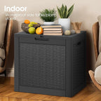 NUNU LAB 31 Gallon Outdoor Storage Box Waterproof,Indoor Outside Deck Box,Backyard Storage Bin For Package Delivery,Garden Tools,Patio Cushions,Pool Accessories,Storage Bench Lockable Lid