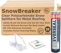 SnowBreaker Snow Guards 25 Pieces for Metal Roofs (Adhesive Mounted)