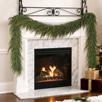 5FT Christmas Norfolk Pine Garland -1PCS, Artificial Pine Needles Garlands Faux Greenery Fake Garland for Holiday Fireplace,Table,Window,Stairs,Mante,Indoor Outdoor Decor