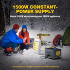 VTOMAN 2376Wh Portable Power Station, Jump 1500X Solar Generator with Extra Battery, 3000W Peak Durable LiFePO4 (LFP) Battery Station with 1500W AC Outlets, PD 100W for Home Backup & RV/Van Camping