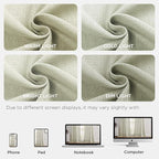 Joydeco Linen Curtains 90 Inch Length 2 Panel Sets,Light Filtering Curtains for Bedroom 52 Inch Wide Living Room Drapes with Back Tabs & Rod Pockets (W52 x L90 Inch, Oatmeal)