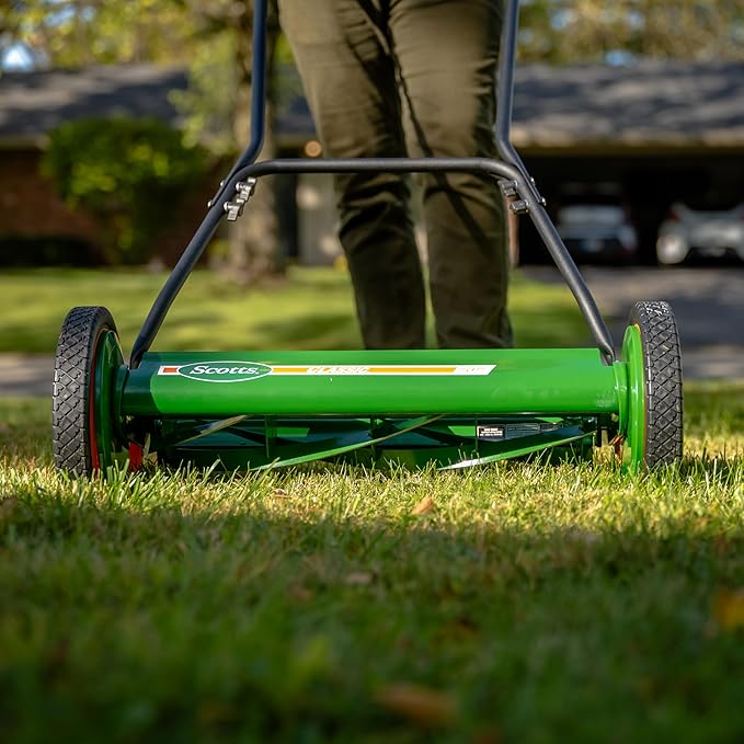 Scotts Outdoor Power Tools 2000-20S 20-Inch 5-Blade Classic Push Reel Lawn Mower, Green