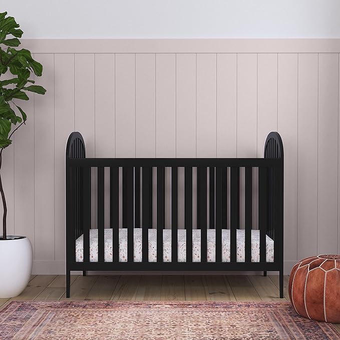 DaVinci Beau 3-in-1 Convertible Crib in Ebony, Greenguard Gold Certified