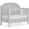 JPMA & Greenguard Gold Certified Milton 5-in-1 Convertible Crib Made with Sustainable New Zealand Pinewood in Pebble Grey, Non-Toxic Finish