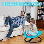Swivel Sensory Spinning, Autism Children's Chair, Boost Balance in Kids,Non-Slip, Blue