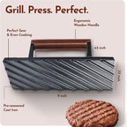 Bellemain Smash Burger Press, Grill Press, Bacon Press - Rectangle