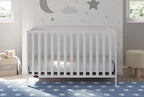 Graco Theo 3-in-1 Convertible Crib (White) - GREENGUARD Gold Certified, Converts to Toddler Bed & Daybed, Fits Standard Full-Size Crib Mattress, 4 Adjustable Mattress Heights