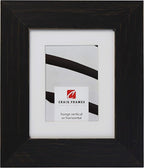 Craig Frames Jasper Wide, 20 x 26 Inch Country Charcoal Black Picture Frame Matted to Display a 16 x 22 Inch Photo