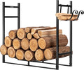 VIVOHOME 3ft Heavy Duty Indoor Outdoor Firewood Storage Log Rack with Kindling Holder