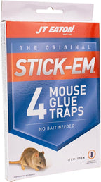 Stick-Em Mouse Glue Trap – Effective Mouse Control Adhesive Board – Non-Toxic, Ready-to-Use Pest Trap – Compact Size for Indoor Use | Compact Adhesive Board; Non-Toxic; Ready to Use; Catches Mice along Walls and Floors Indoors