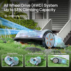Sunseeker X7 Wireless Robot Lawn Mower 0.75 Acre/ 32,000Sq. Ft, with Smart APP Control, Vision AI System & RTK, Path Planning, Adaptive Floating Cut Height up to 4", for Medium to Large Yards