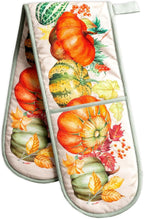 Maison d' Hermine Double Oven Mitts 100% Cotton Double Oven Glove (7"x35") | Heat Resistant BBQ Cooking Gloves with Loop Baking Kitchen Home Hotel Farmhouse Thanksgiving Christmas - Lumina