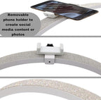 Half Moon Light for Nail Desk-4pcs Set-Half Moon Light-Half Moon Light for Esthetician-Half Moon-Lamp for Nails-Nail Lamp for Desk-Nail Desk Light-BONUS Phone Holder,Nail Prop & Elbow Rest