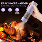 Salt and Pepper Grinder Set Gifts for Women Automatic Battery Purple Pepper Mill Shakers Kitchen Accessories Cooking for Mom, Adjustable Coarseness Salt Pepper Shakers White Elephant Gift