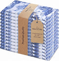 Urban Villa Cloth Napkins Cotton 20x20 (Set of 12) Toile Blue
