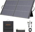 N-Type 16BB 100 Watt Portable Solar Panel for Power Station,RV Essentials, Ultralight Foldable Solar Charger with 25% High Efficiency IP67 Waterproof 2 Kickstands for Camping RV Trip
