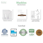 Dream On Me Evolur Maddox Modern Crib, Weathered White