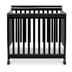DaVinci Kalani 4-in-1 Convertible Mini Crib in Ebony | Greenguard Gold Certified