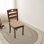 Plush Chair Cushion, Oval Chair Cushion Pad,Ultra Soft Nonslip Seat Pad,Comfortable Chair Cushion Cover,2PCS Memory Foam Chair Seat Cushion for Home Office Kitchen Dining Chairs Coffee