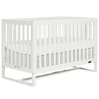 Arlo 5-in-1 Convertible Crib in White, JPMA Certified, 3 Mattress Height Settings, Non-Toxic Finish, Made of Sustainable and Sturdy Pinewood