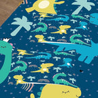 NINENINE Dark Blue Dinosaur Comforter Sets,Full Bedding Sets for Boys,Dinosaur Comforter Sets for Kids,Cartoon Bedding Sets with 1 Comforter 2Pillowcases