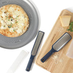 Calphalon Titan Steel Pizza Pan, 16-Inch Nonstick Pizza Pan For Oven, Pizza Baking Tray PFA Free, Heavy Duty Carbon Steel Bakeware for Even Heating, for Crisp Crust, Flatbreads, Baking