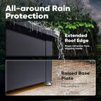 Quictent Deck Box Outdoor 150 Gallon, Easy Assemble Metal Storage Box,Lockable Waterproof Storage Cabinet for Patio Furniture Cushions, Throw Pillows, Garden Tools and Pool Toy,Gray