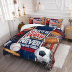 Axolotl Sports Comforter Set Twin Size,Sports Theme Comforter Set Baseball Football Bedding Set,Sports Bedding Set 3D Soccer Comforter Set Basketball Bedding for Boys Teens Men,1 Quilt 2 Pillowcases