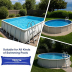 4 x 15 FT Pool Pillow for Above Ground Pool, 0.5mm Ultra Thick PVC Cold-Resistant Large Pool Cover Air Pillow with 32 Ft Rope Pool Pillow for Winterizing & Above Ground Pools