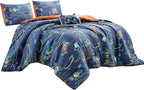 for Kids Game Boy 4-Piece Comforter Set - Beautiful Motif Design Bedding Set with Embrodery Print