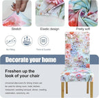 Dining Chair Covers, Stretch Seat Covers, Washable Furniture Protector | 4 Pack, Washable, Stretch Fit, Soft, Non Slip, Dining Chair Covers, Seat Protector, Furniture Cover,Easy Clean