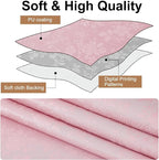 Smiry Rectangle Waterproof Heavy Duty Vinyl Tablecloths, 60 x 120 Inch | Wipeable Washable Floral Embossed Table Cover for Kitchen and Dining Room, Indoor & Outdoor Use, Dirty Pink