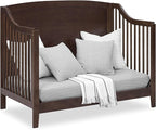 Delta Children Campbell 6-in-1 Convertible Crib - Greenguard Gold Certified, Walnut Espresso