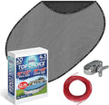Winter Swimming Pool Cover for 15 ft x 27 ft Aboveground Oval Pool Size, Top Choice Series, Solid Material, Color - Platinum Gray, Pool Cover Choice 301527-4CHOICE