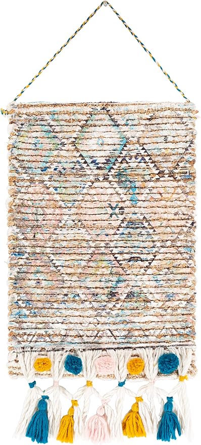Mark&Day Wall Art, Klaus Bohemian/Global Tan Macrame Wall Hangings for Living Room, Bedroom, Office or Kitchen (22"H x 14"W)