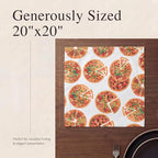 Urban Villa Cloth Napkins Cotton 20x20 (Set of 12) Pizza-Print