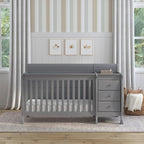 DaVinci Kalani 4-in-1 Convertibe Crib and Changer Combo in Gray