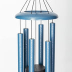 Corinthian Bells by Wind River - 30 inch Sky Blue Wind Chime for Patio, Backyard, Garden, and Outdoor Decor (Aluminum Chime) Made in The USA