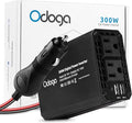 300W Car Power Inverter 12v DC to 110v AC – Car Adapter for Plug Outlet, DC to AC Converter, 4.8A Dual USB by Odoga