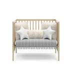 Graco Teddi 4-in-1 Convertible Mini Crib with Bonus Water-Resistant Mattress (Driftwood) – GREENGUARD Gold Certified, 2.75-Inch Mattress Included, Convenient Size, Easy 30-Minute Assembly