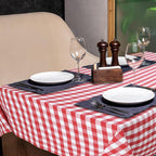 Urban Villa Tablecloth Cotton Tabletop 60x102 (8-10 Seat) Red/White Checks
