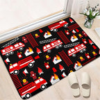 Car Play Rug Fire Fighting Truck Area Rug Car Rug Play Mat Kids Rugs for Playroomcar Rug for Boys Room Carpet Floor Mat for Bedroom Living Room,Black 2'×3'