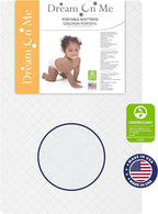 Aden 4-in-1 Convertible Mini Crib in Grey, Greenguard Gold Certified & Sunset 3” Extra Firm Fiber Crib Mattress, Greenguard Gold Certified, Waterproof Vinyl Cover, Baby Mattresses