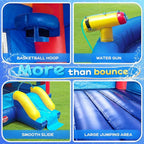 JOYMOR Commercial Grade Inflatable Water Slide with Splash Pool for All Ages, 100% PVC Vinyl Inflatable Water Park for Outdoor Fun Backyard (23 x 9 x 14ft), Without Blower