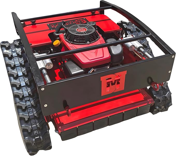 Remote Controlled Lawn Mower| 55° Slope Capability | Hybrid Self-Charging Dual Battery | Brushless Motors | Zero Turn | Adjustable Cutting Deck (Mower)
