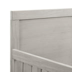 Simmons Kids Foundry 6-in-1 Convertible Baby Crib, Rustic Mist with Matte Black