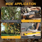 Cordless Mini Chainsaw 8 inch for Dewalt Battery 20v Max, Auto-Oiler, Hand Held Chain Saw Battery Powered for Wood Cutting, Brushless Battery Tree Saw for Tree Trimming/Pruning(Tool Only)